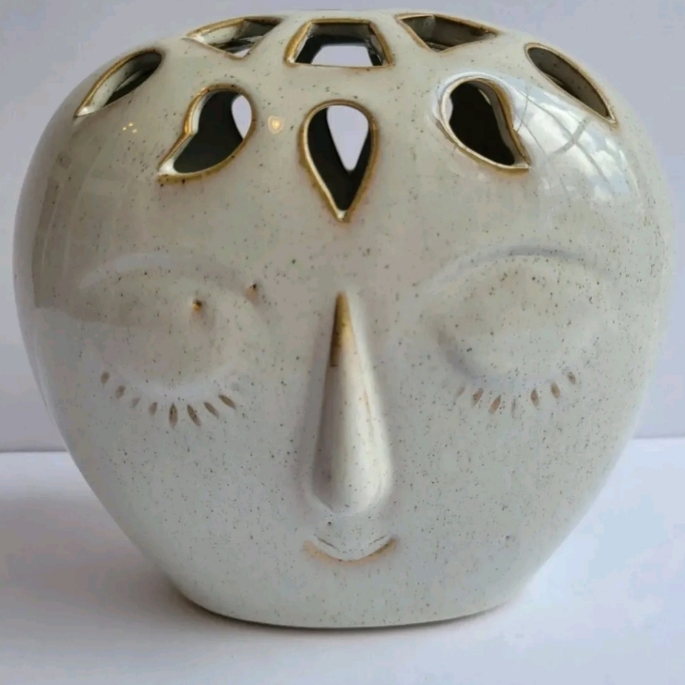 Bloomingville Dreamer Head Vase Face Flower Frog